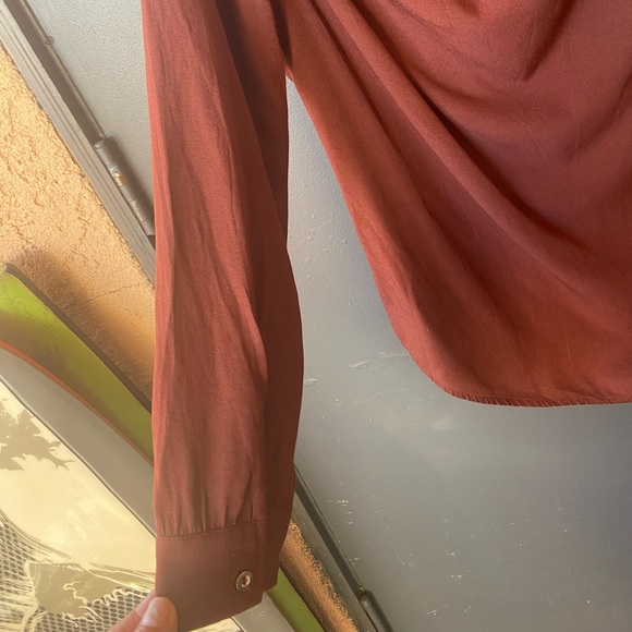 Blu pepper button down blouse size large - Picture 4 of 5